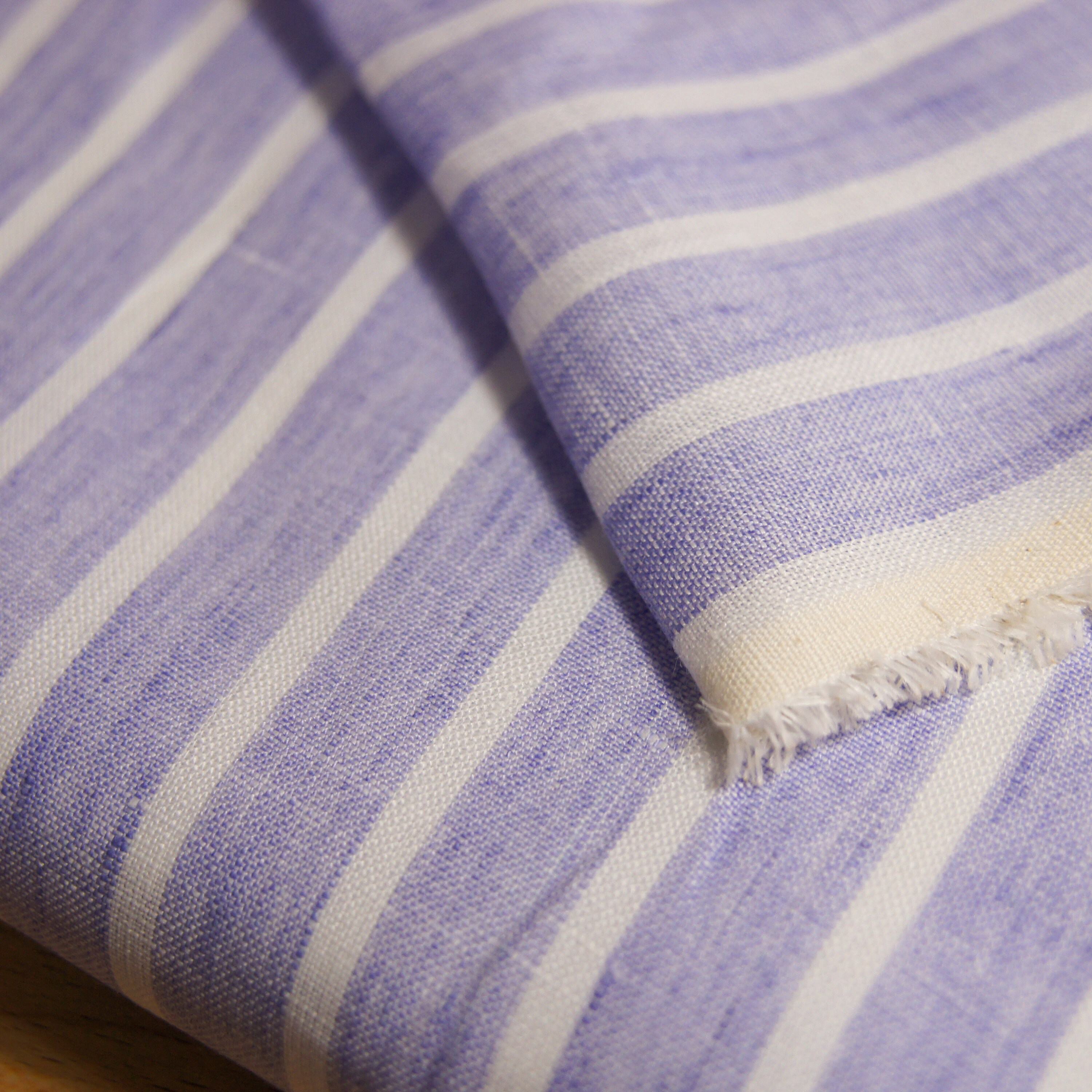 Purple Linen Stripes Fabric by 0.5 Metre Purple Linen Fabric Etsy