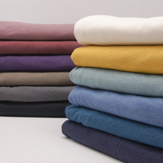 Hemp Organic Cotton Spandex Jersey Knit Fabric by 0.5 Metre - Etsy