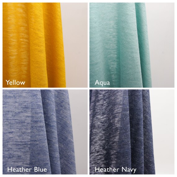 Japanese Linen Knit Fabric by 0.5 Metre 100 Linen Jersey
