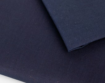 Japanese Cotton Indigo Dyed Sheeting Fabric by 0.5 Metre, Smooth Blue Sheeting Fabric, Indigo Blue Fabric, Sevenberry Fabric, For Sashiko