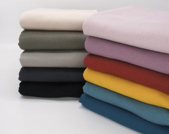 Tencel Modal Spandex Ribbed Knit Fabric By 0.5 Metre, Spandex Rib Knit Fabric, Modal Rib Knit, Stretch Rib Knit Fabric, Soft Rib Knit Fabric