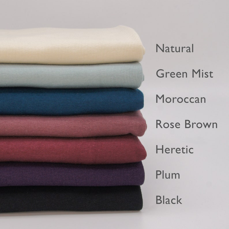 Tencel Organic Cotton Spandex 2x2 Rib Knit Fabric By 0.5 Etsy