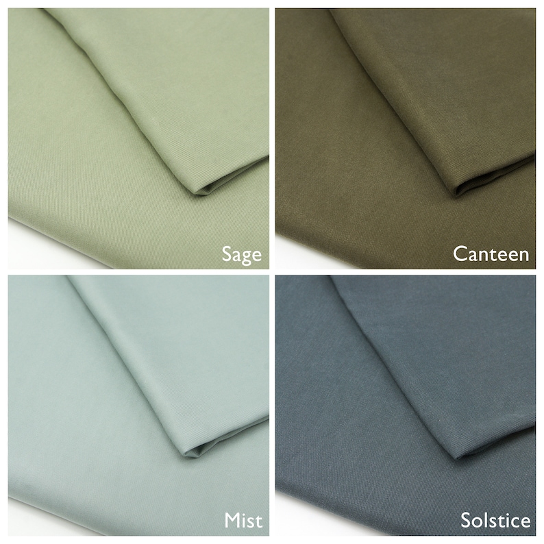 Tencel Lyocell Stoff 147cm Breit | Twill Gewebe 200-250g/m² | 8 Farben Erhältlich
