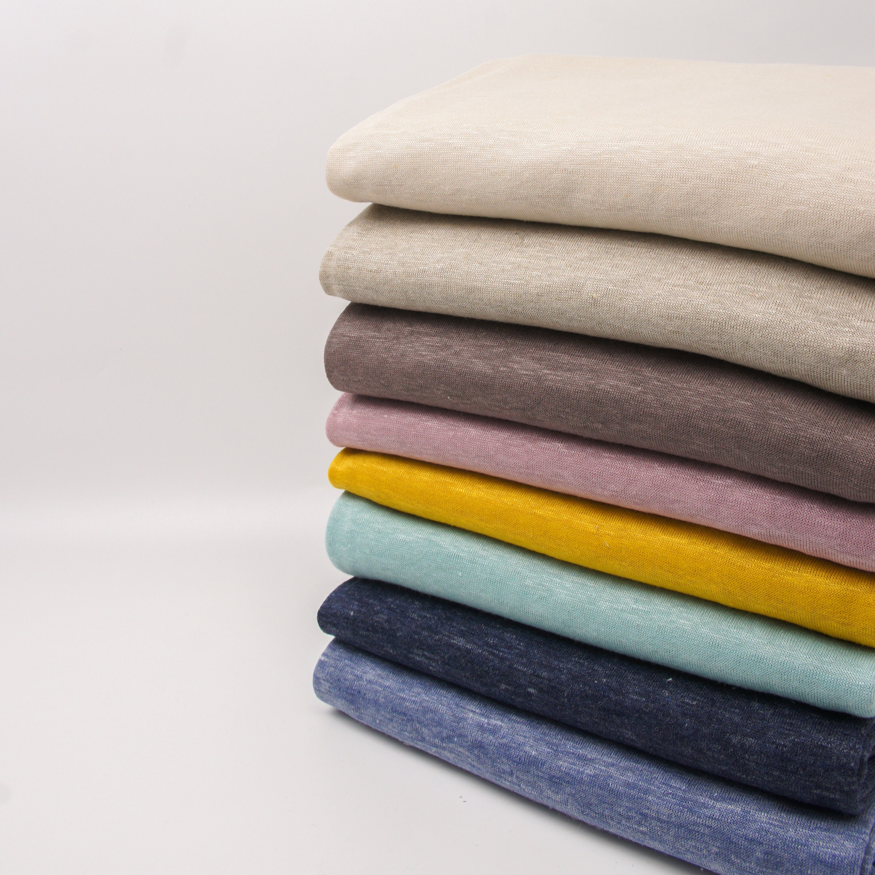 Linen knit fabric sale