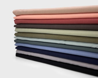 Enzymatic Tencel Lyocell Twill Woven Fabric By 0.5 Metre, Tencel Fabric, Tencel Twill Woven Fabric, Drapey Fabric, Soft Tencel Twill Fabric