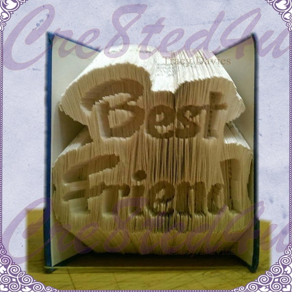 Best Friend Bubble style word combi pattern plus free tutorial Perfect gift