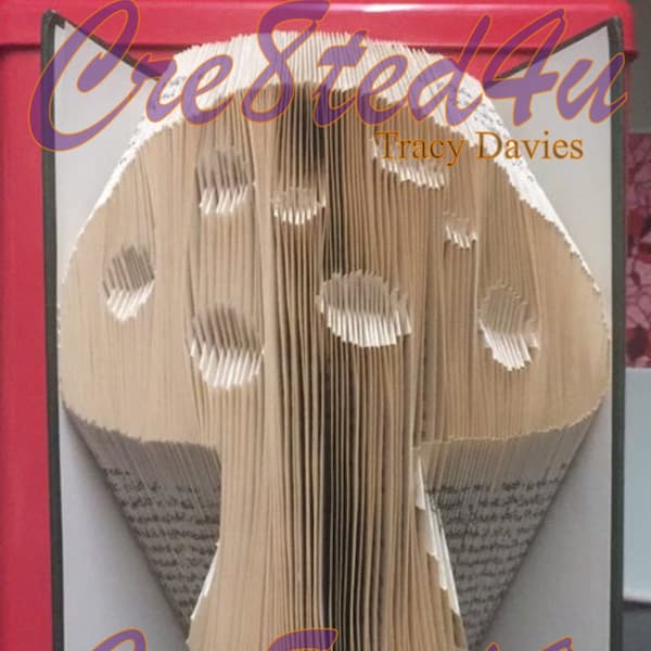 Toadstool mushroom MMF book folding pattern