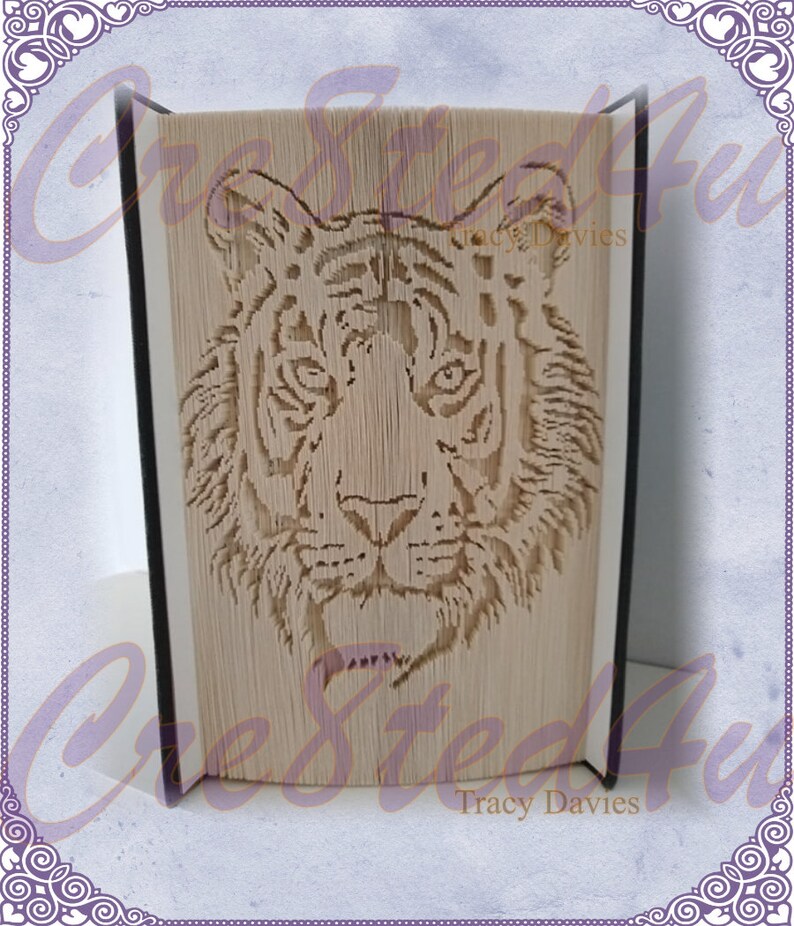 Tiger 180 Cut and Fold Pattern Jungle Animal - Etsy