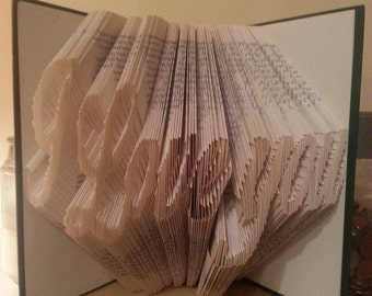 I love you book folding pattern