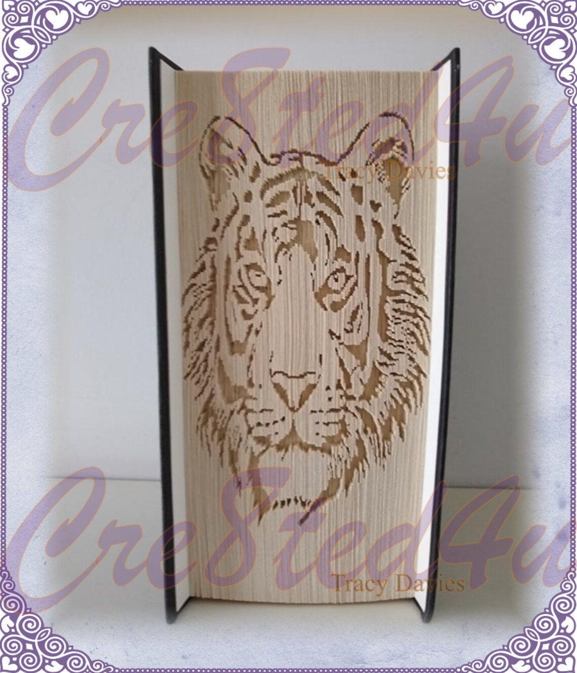 Tiger 180 Cut and Fold Pattern Jungle Animal - Etsy
