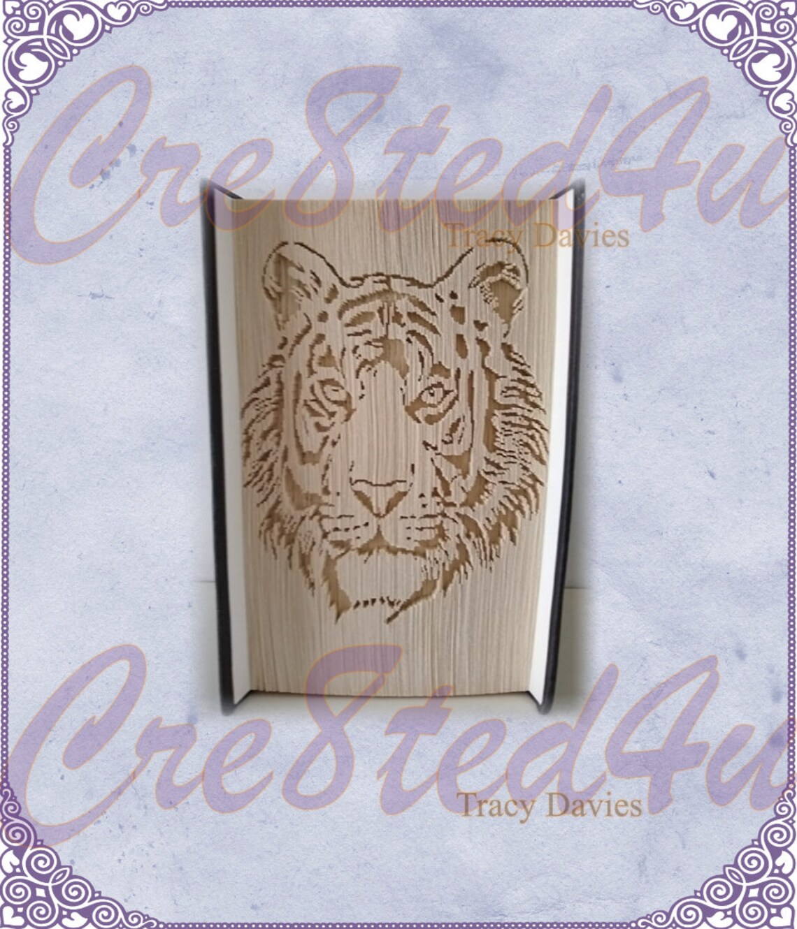 Tiger 180 Cut and Fold Pattern Jungle Animal - Etsy