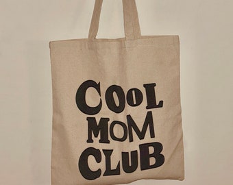 Cool Mom Summer Canvas Tote Bag Mother's Day Gift
