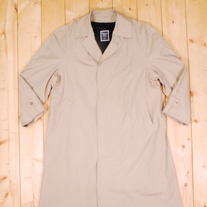 Vintage 1980&#39;s Tan Men&#39;s CHRISTIAN DIOR MONSIEUR Trench Coat / Retro Collectable Rare