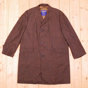 Vintage 1960&#39;s/70&#39;s Brown THUNDERHEAD Men&#39;s Raincoat / Trench Coat / Overcoat / Retro Collectable Rare / bjr