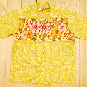 Vintage 1950&#39;s/60&#39;s MALIHINI Cotton Hawaiian Loop Shirt / Cowpunk / Rockabilly / Retro Collectable Rare