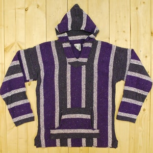 Vintage 1980&#39;s/90&#39;s SENOR LOPEZ BAJA Mexican Hooded Jacket / Hippie / Festival / Retro Collectable Rare