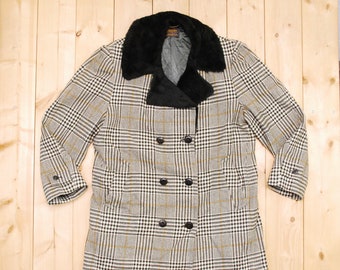 Vintage 1970's/80's Green Plaid PENDLETON 3/4 Longitud Car Coat / Sir Pendleton / Lumberjack / Hunting / Cruiser / Retro Collectable Rare