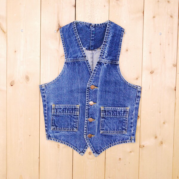 Jean Vest Etsy