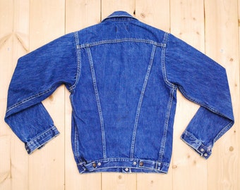 70sオリジナルMadewellブランケットデニムチョアジャケットUSA製46 古着 70s USA製 Wrangler No-Fault Denims 襟コーデユロイ