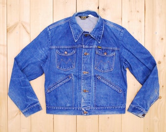 Vintage 1960's/70's MAVERICK BLUE BELL Denim Jean Jacket / Sanforized / Made in the U.S.A. / Retro Collectable Rare