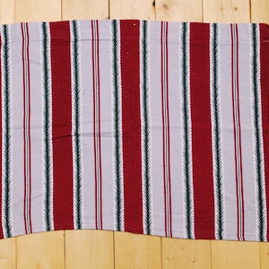 Vintage 1940&#39;s/50&#39;s Barkcloth Curtain Fabric / 30&quot;x 20&quot; / Floral Print / Retro Collectable Rare