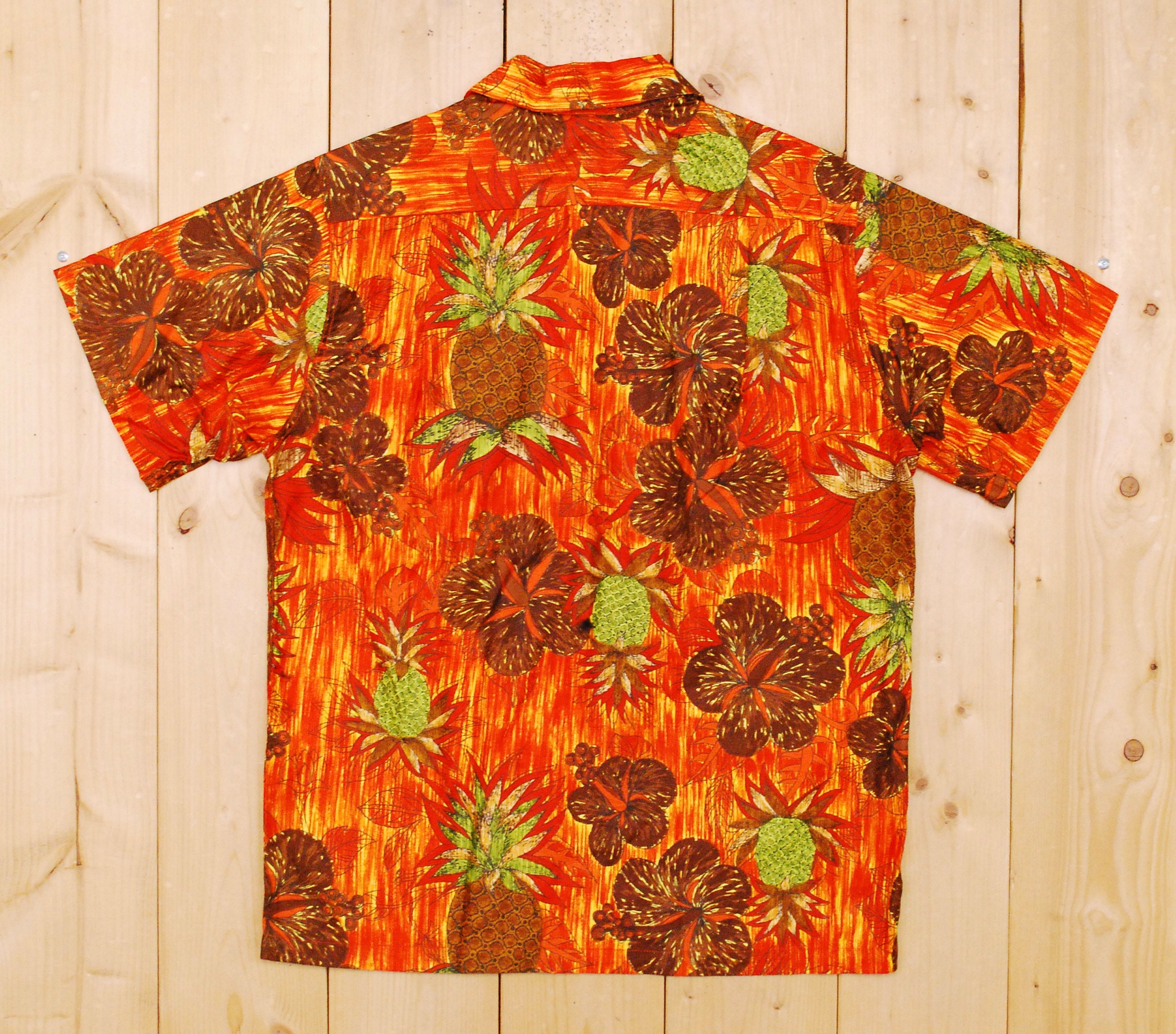 Vintage 1960's/70's POLYNESIAN BAZAAR Hawaiian Shirt