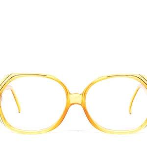 Vintage 1970&#39;s CHRISTIAN DIOR Amber Eyeglasses / Model# 2035 10 / Made in Germany / Retro Collectible Rare #2630