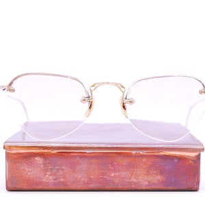 20’s Rimless Deadstock Vintage 20年代 縁なし リムレス ヴィンテージ メガネ デッドストック Vintage Rimless - OPTICAL AMERICAN Frame