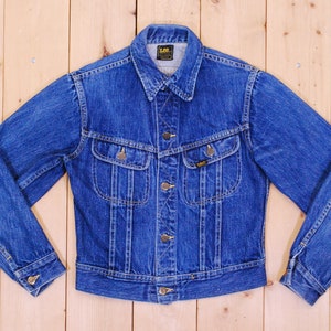 Jaqueta jeans LEE vintage dos anos 1960/70 / SANFORIZADA / Fabricada nos EUA / Retro colecionável rara