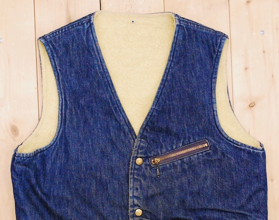 Vintage 1950's/60's CARTER'S Denim Jean Vest / Sh… - image 2