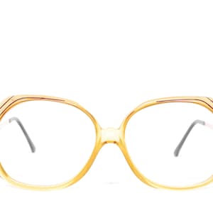 Vintage 1970&#39;s CHRISTIAN DIOR Amber Eyeglasses / Model# 2256 80 / Made in Austria / Retro Collectible Rare #2641
