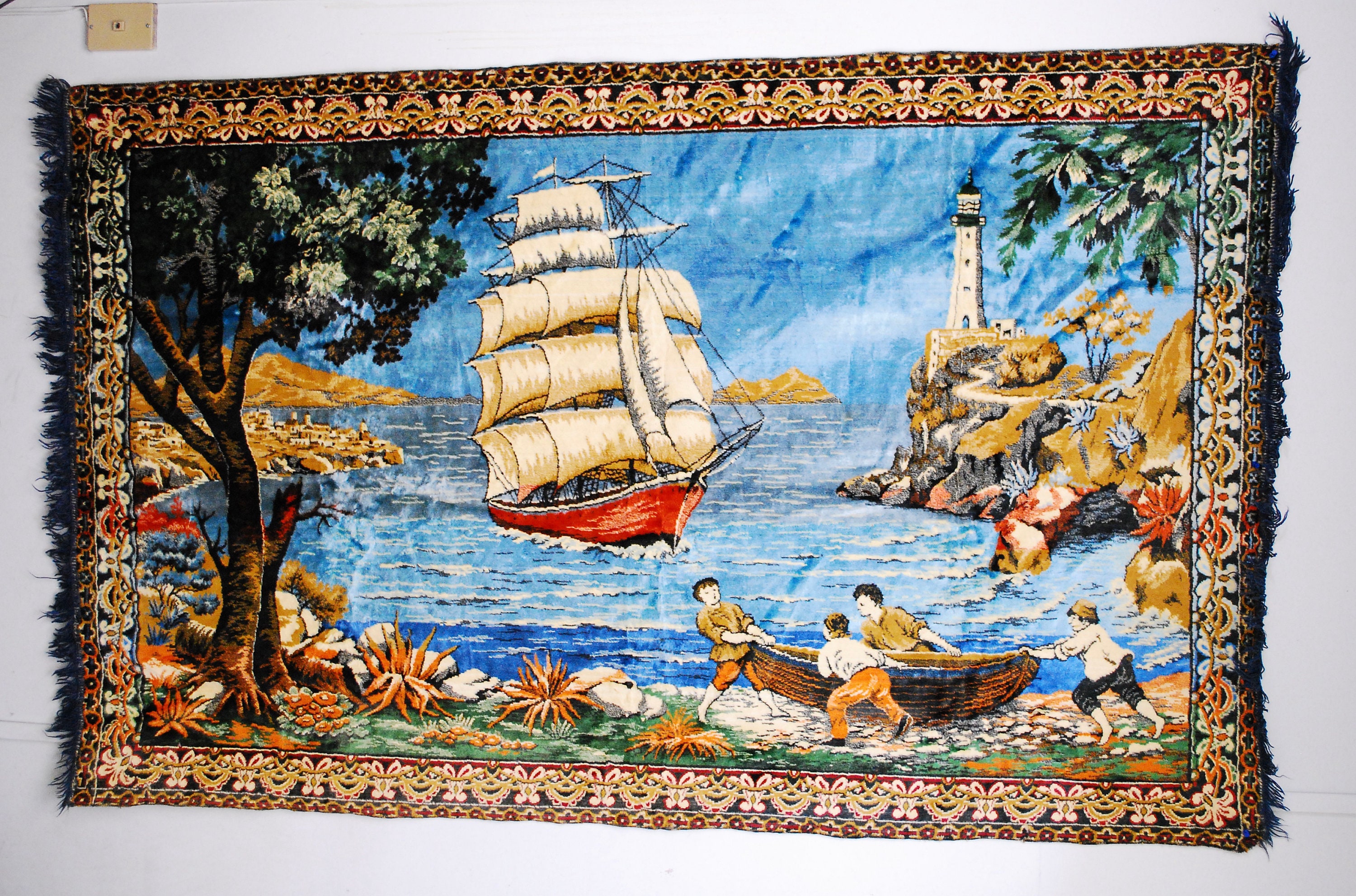 Ship Boat Tapestry Wall Hanging Ship Anchor Decor Tapestry Wall