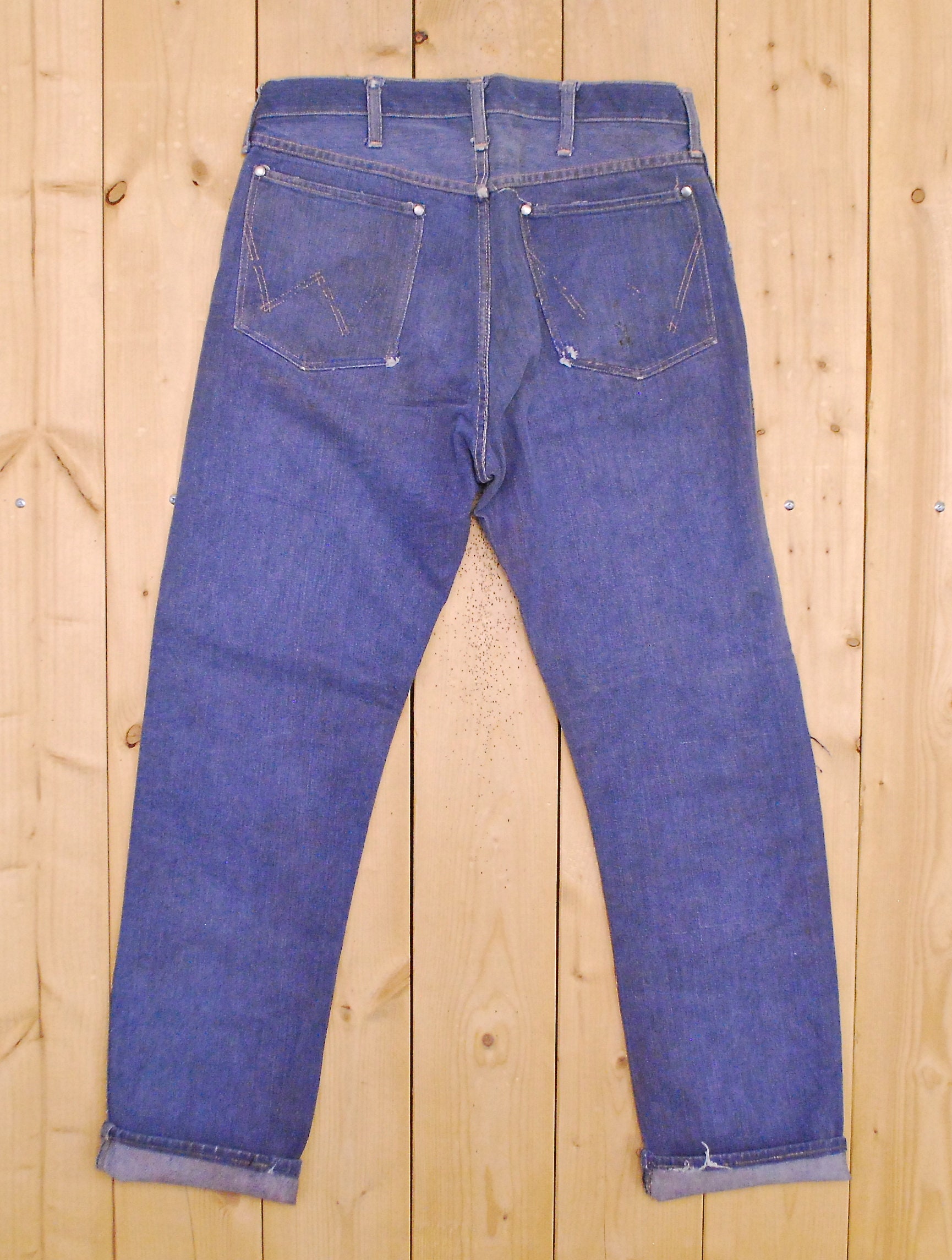 Vintage 1950's/60's WRANGLER BLUE BELL Jeans / Sanforized / Rivet
