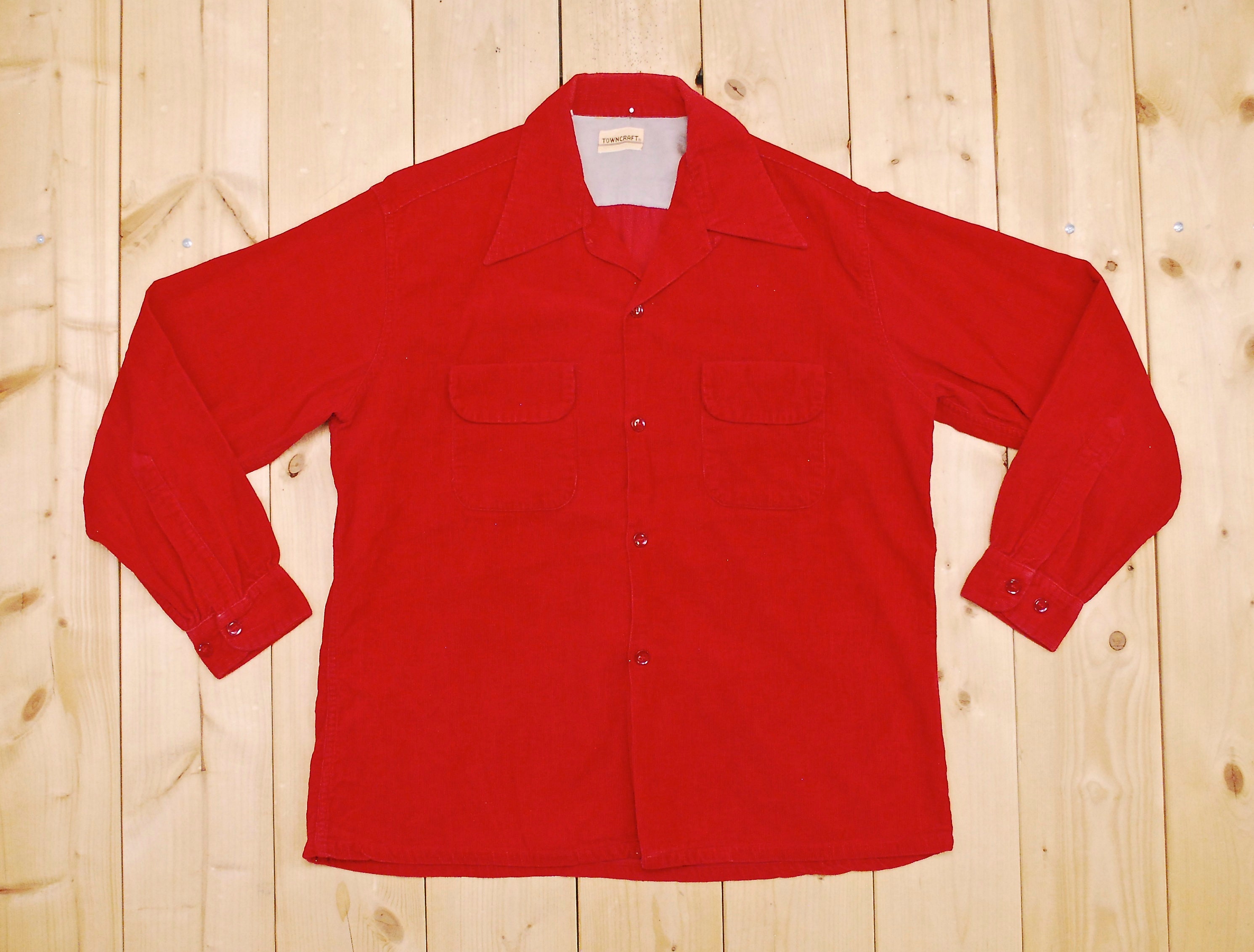 Vintage 1940's/50's TOWNCRAFT Corduroy Long Sleeve - Etsy Israel