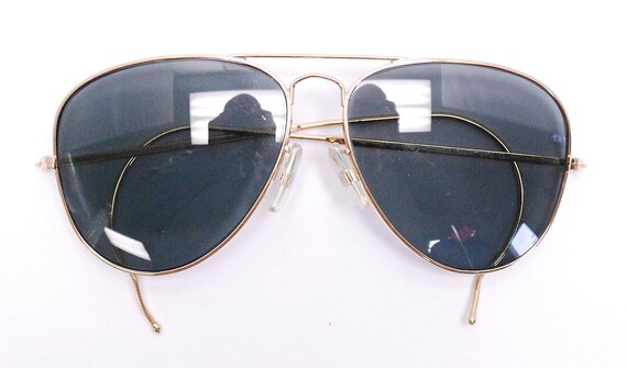 Vintage 1980's SKYDIVER Aviator Sunglasses with C… - image 7
