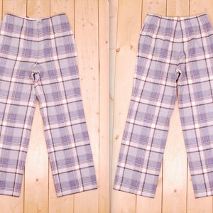 Vintage 1960s/70&#39;s Women&#39;s YOUNG PENDLETON Plaid Wool Pants / Made in U.S.A. / Retro Collectable Rare