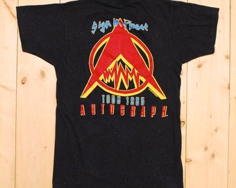 Vintage 1985 AUTOGRAPH Tour T-shirt / Sign in Please Tour