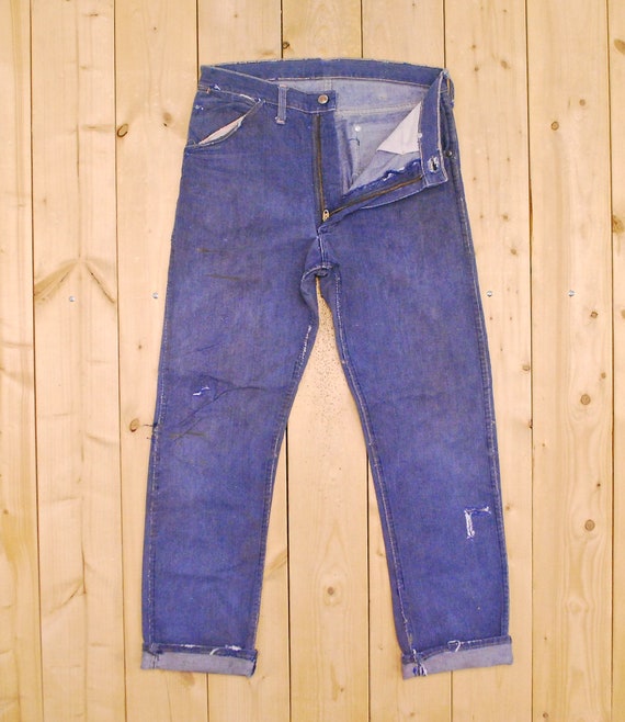 Vintage 1950's/60's WRANGLER BLUE BELL Jeans / Sa… - image 10