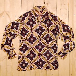 Vintage 1940&#39;s Cold Rayon McGREGOR Loop Shirt / Cowpunk / Rockabilly / Retro Collectable Rare