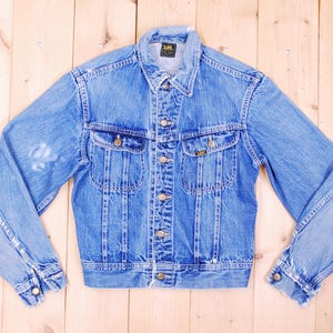 Jaqueta jeans LEE vintage dos anos 1960/70 / SANFORIZADA / Fabricada nos EUA / Retro colecionável rara