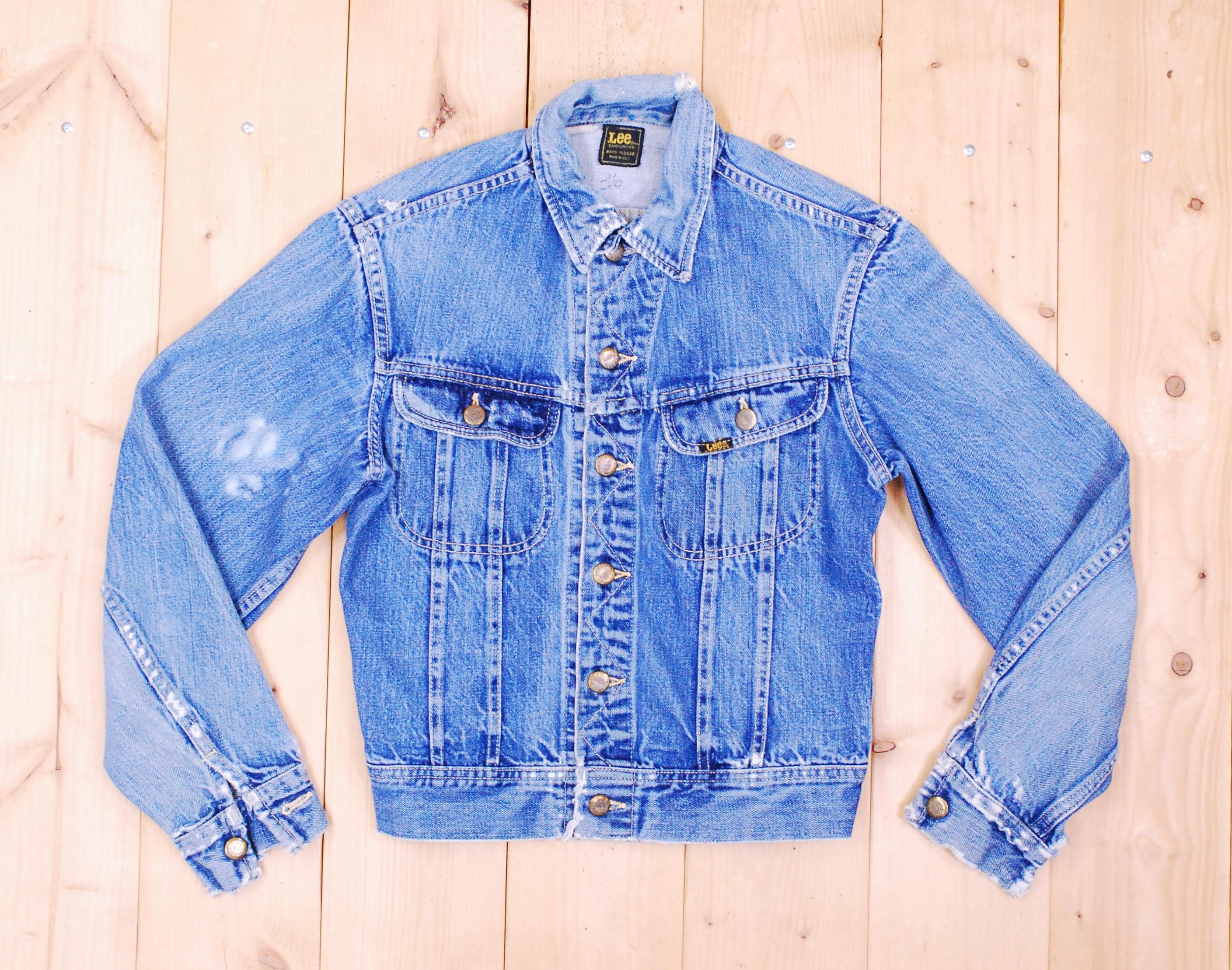 Vintage 1960's/70's Lee Denim Jean Jacket / Sanforized / Made in The USA / Retro Collectable Rare Vintage 1960's/70's Lee Denim Jean Jacket / Sanforized / Made in The USA / Retro Collectable Rare