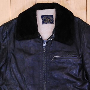 Vintage 1960's/70's Black GOLDEN BOY GARMENT Bomber/Motorcycle Jacket / Retro Collectible Rare image 2