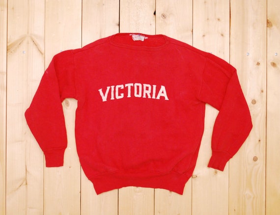 Vintage 1960's/70's VICTORIA Sweatshirt / Varsity