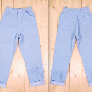 Vintage 1950&#39;s/60&#39;s Misses Women&#39;s Blue Bell WRANGLER Jeans / Sanforized / Made in U.S.A. / Retro Collectable Rare