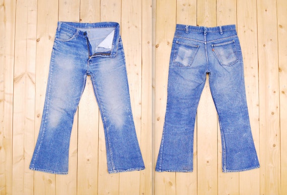 Vintage 1960's/70's Trashed LEVIS Big E Orange Tab Denim Vintage 1960's/70's Trashed LEVIS Big E Orange Tab Denim