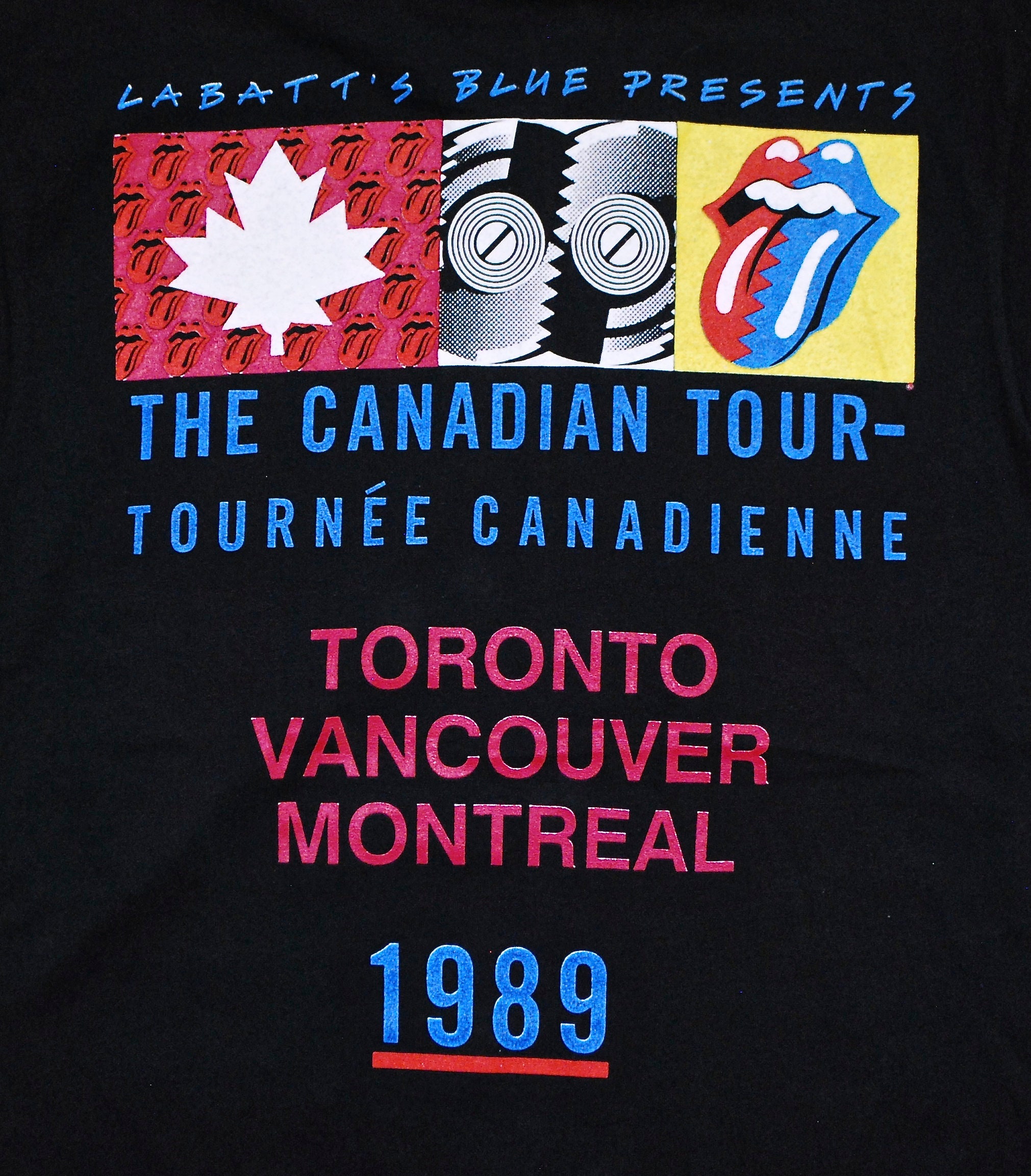 Vintage 1989 ROLLING STONES Steel Wheels Tour T-shirt / the Vintage 1989 ROLLING STONES Steel Wheels Tour T-shirt / the