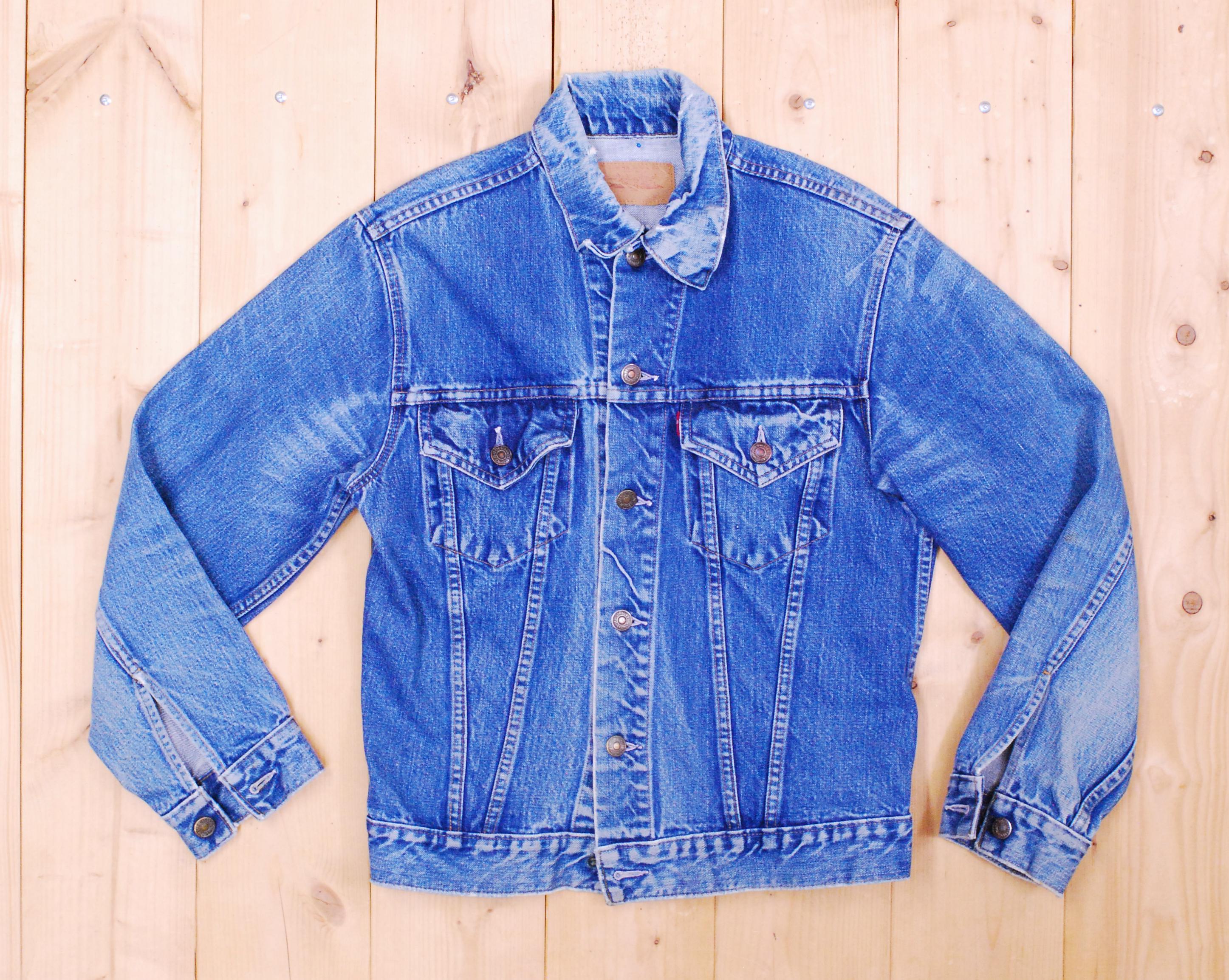Levi's デニムジャケット ダメージ Big E 70s Vintage 1960's/70's Trashed LEVIS 