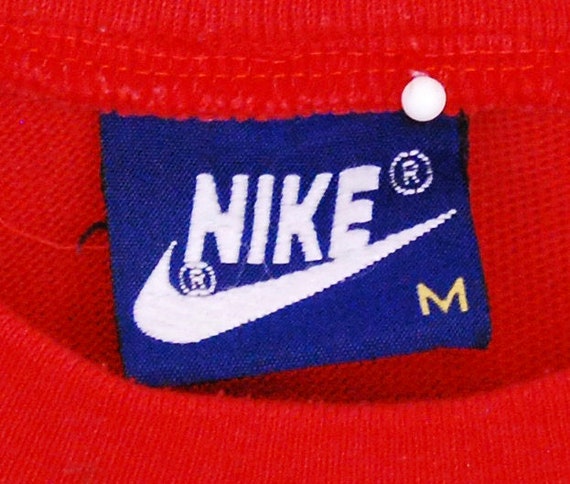 Vintage 1980's Red NIKE Mesh Body 3/4 Sleeve T-Sh… - image 3