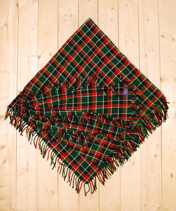 Vintage 1930's Green Plaid PENDLETON Plaid Wool Bl