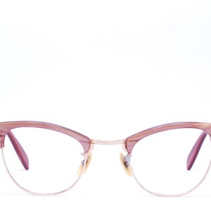 Vintage 1950&#39;s Brown C.O.C. Cateye Eyeglasses / 1/10 12k GF / Retro Collectible Rare #2749